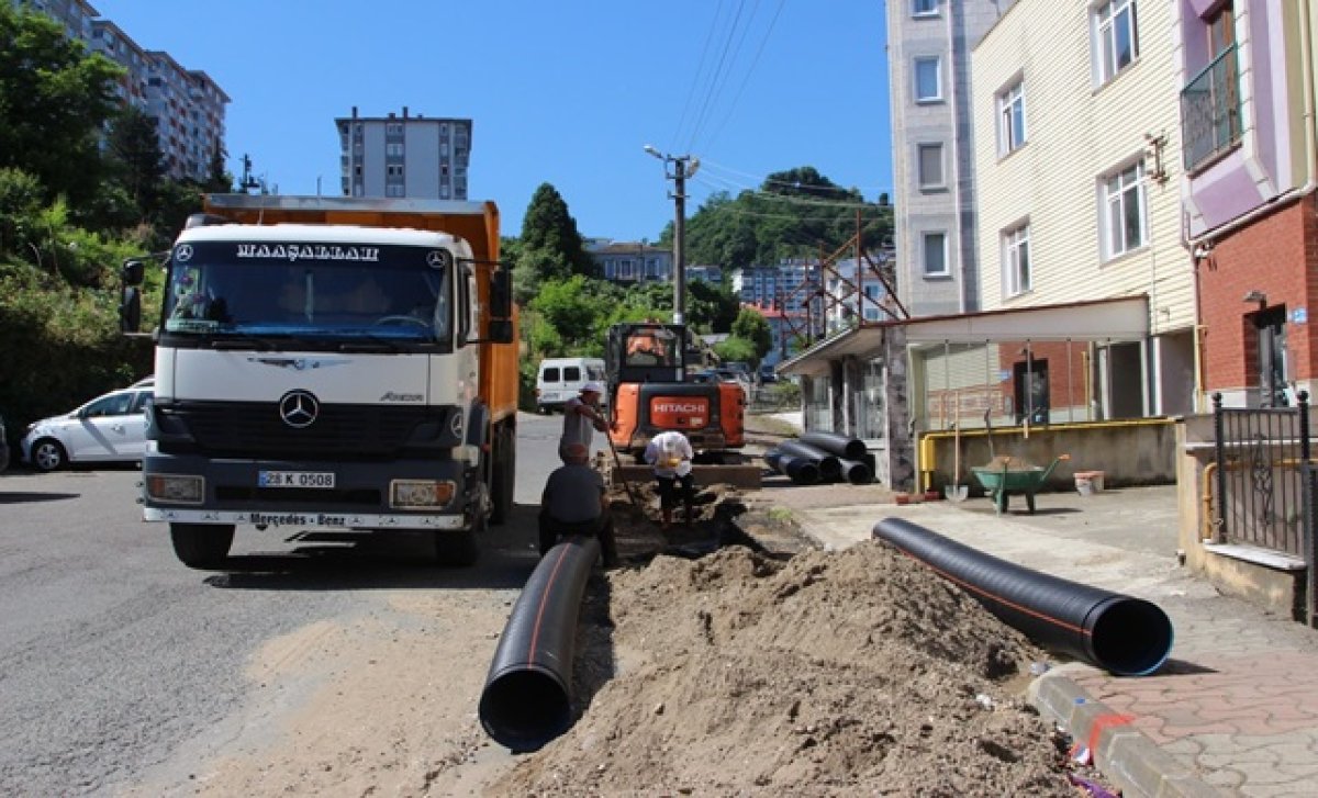 Giresun Belediyesinden Altyapı Atağı