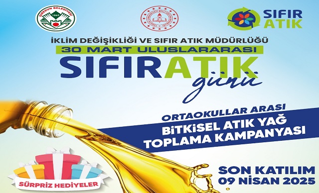 ORTAOKULLAR ARASI BİTKİSEL YAĞ TOPLAMA KAMPANYASI
