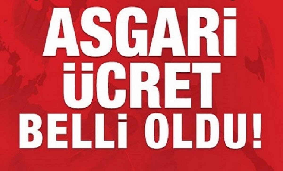 Yeni Asgari Ücret Belli Oldu!