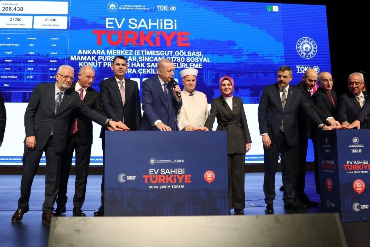 Cumhurbaşkanı Erdoğan, 31 Bin 73 Konutun Kura Törenine Katıldı