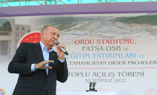 Cumhurbaşkanı Erdoğan Ordu'da
