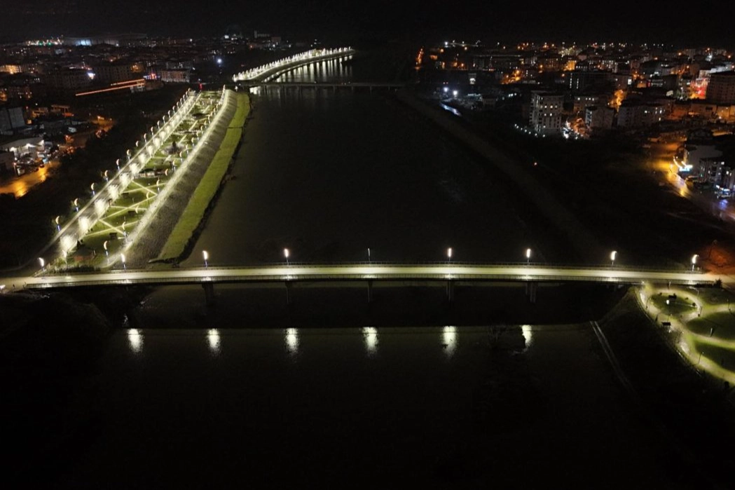 Ordu’da Yeni Melet Köprüsü Işıl Işıl