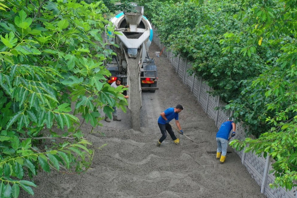 Ordu’da Kırsal Ulaşım Güçleniyor: Hanyanı’nda Beton Yol Çalışması