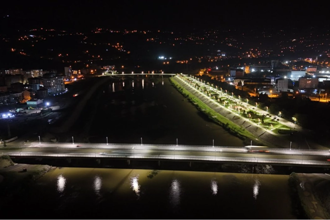 Ordu’da Melet Köprüsü Geceleri de Dikkat Çekiyor