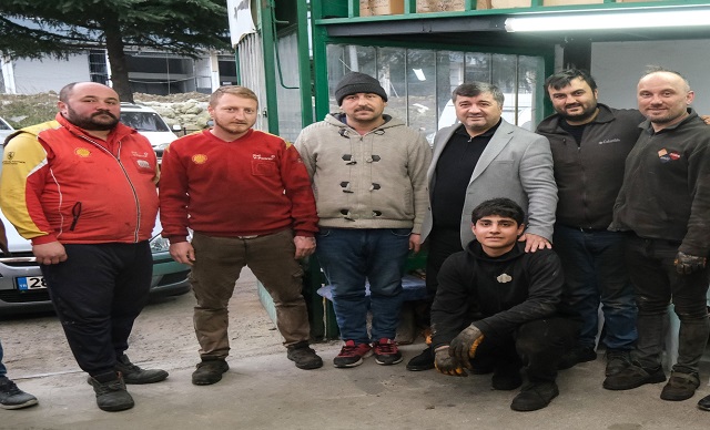 SANAYİ ESNAFINI ZİYARET ETTİ